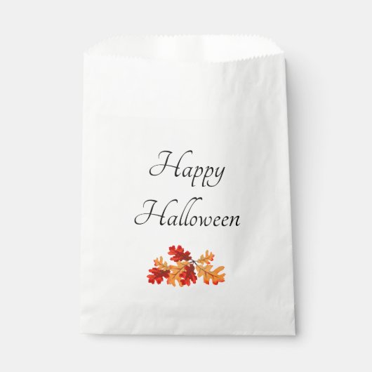 Halloween-Party Elegante Herbstlaube Geschenktütchen (Vorderseite)
