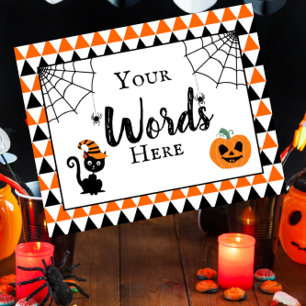 Halloween-Party entwerfen eigenes Zeichen Poster