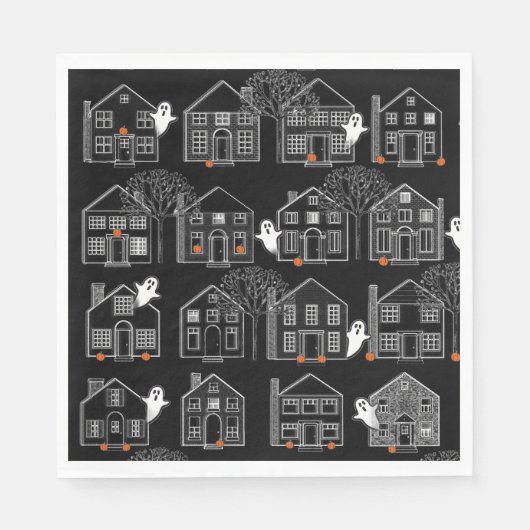 Halloween-Party-Ereignis Serviette (Vorderseite)