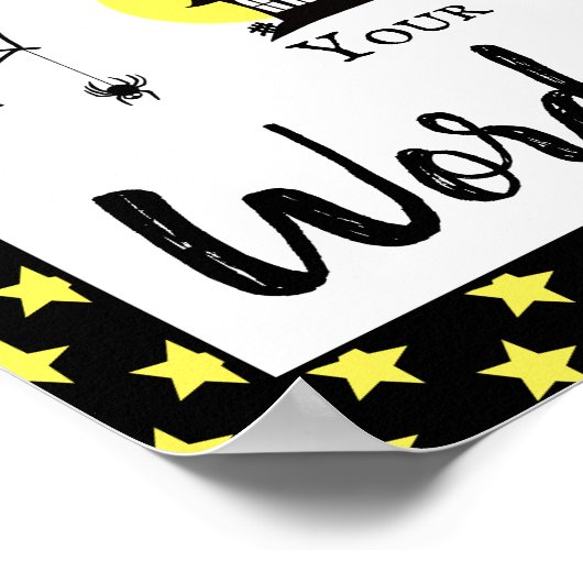Halloween-Party erstellt Ihr eigenes Spooktacular- Poster (Ecke)