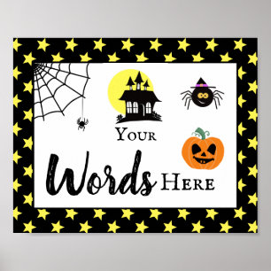 Halloween-Party erstellt Ihr eigenes Spooktacular- Poster