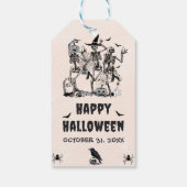 Halloween-Party Erwachsener Vintager Gothic-Schäde Geschenkanhänger (Rückseite)