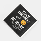 Halloween-Party essen Drink & Be Beängstigend Pump Serviette (Ecke)