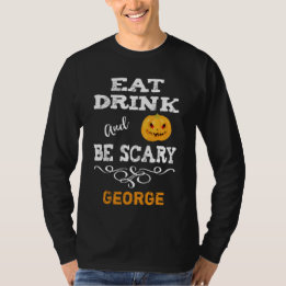 Halloween-Party essen Drink & Be Beängstigend Pump T-Shirt