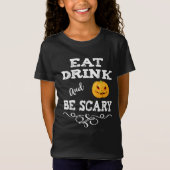 Halloween-Party essen Drink & Be Beängstigend Pump T-Shirt (Vorderseite)