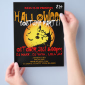 Halloween-Party Event Ankündigung DJ CLUB Flyer (Hand)