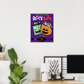 Halloween-Party-Event-Stamm oder -Leckerei Poster (Heimbüro)