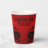 Halloween-Party Evil Black Cat Pumpkin Red Beängst Pappbecher (Links)