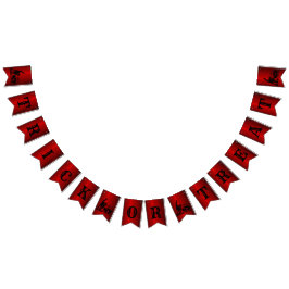 Halloween-Party Evil Black Cat Pumpkin Red Beängst Wimpelkette