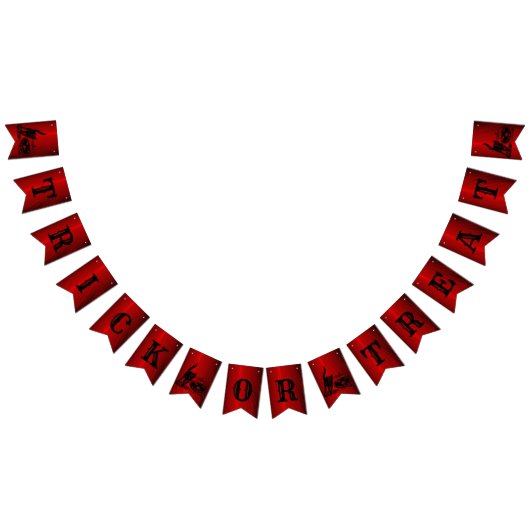 Halloween-Party Evil Black Cat Pumpkin Red Beängst Wimpelkette (Alle)