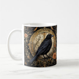 Halloween-Party Evil Black Crow Orange Blume Kaffeetasse