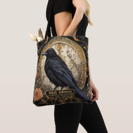 Halloween-Party Evil Black Crow Orange Blume Tasche