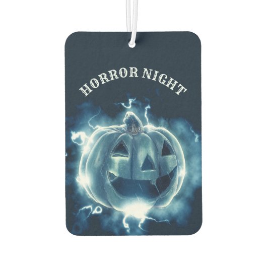 Halloween-Party Evil Blue Pumpkin Horror Beängstig Autolufterfrischer (Rückseite)