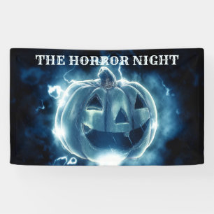 Halloween-Party Evil Blue Pumpkin Horror Beängstig Banner