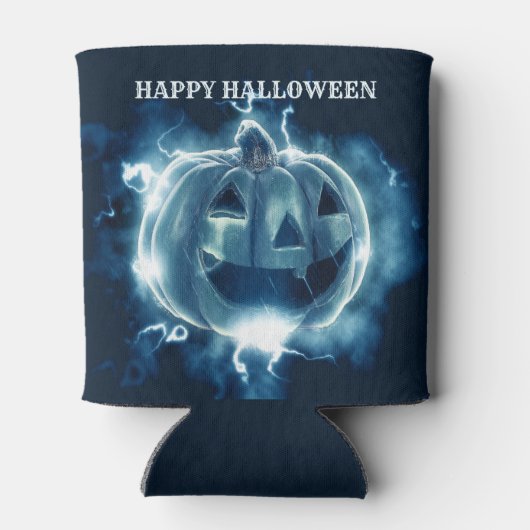 Halloween-Party Evil Blue Pumpkin Horror Beängstig Dosenkühler (Rückseite)
