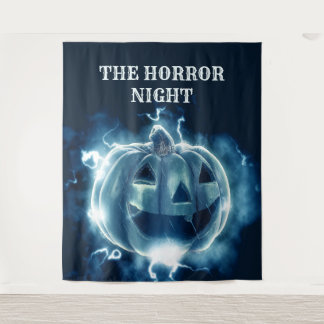Halloween-Party Evil Blue Pumpkin Horror Beängstig Wandteppich