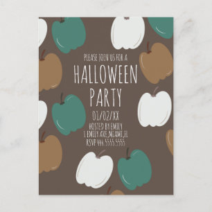 Halloween-Party Fall Pumpkins Earth Tone Postcard Postkarte
