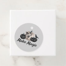Halloween-Party Favor Tags Gothic Pumpkin Elegant