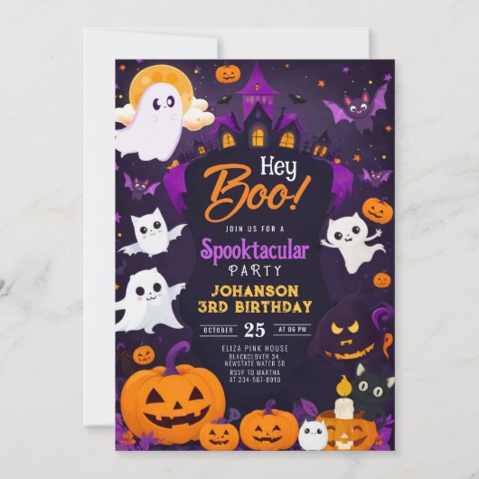 Halloween Party Feier Einladung (Vorderseite)