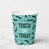 Halloween-Party-Fledermäuse, Trick oder Treten Pappbecher (Rückseite)