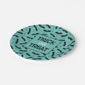 Halloween-Party-Fledermäuse, Trick oder Treten Pappteller (Schrägansicht)