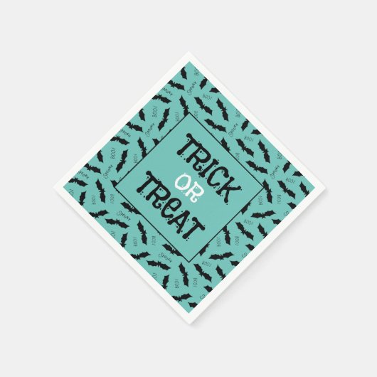 Halloween-Party-Fledermäuse, Trick oder Treten Serviette (Ecke)