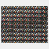 Halloween-Party Fleece Blanket (Vorderseite (Horizontal))
