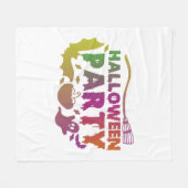 Halloween-Party Fleecedecke (Vorderseite (Horizontal))