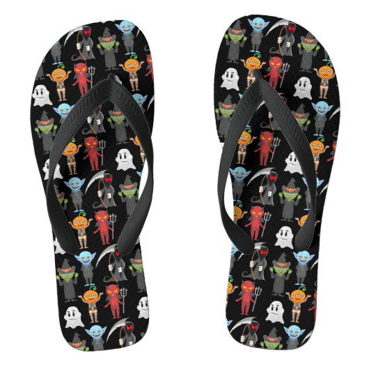 Halloween-Party-Flip-Flops Badesandalen (Fußbett)
