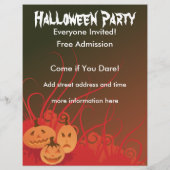 Halloween-Party Flyer (Hinten)