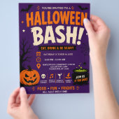 Halloween-Party Flyer (Hand)