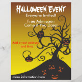 Halloween-Party Flyer (Hinten)