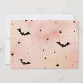 Halloween-Party-Foto Dankeskarte (Rückseite)