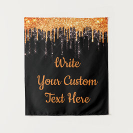 Halloween-Party Foto Stand Orange Black Wandteppich