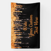 Halloween-Party Foto Stand Prop Orange und Schwarz Banner (Vertikal)