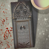 Halloween-Party Friedhof Grabstein Einladung