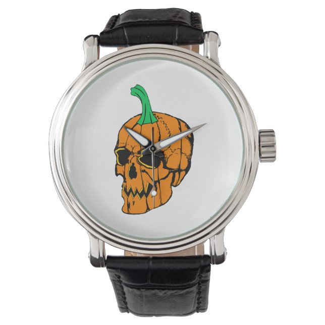 Halloween-Party Funny Halloween Pumpkin Armbanduhr (Vorderseite)
