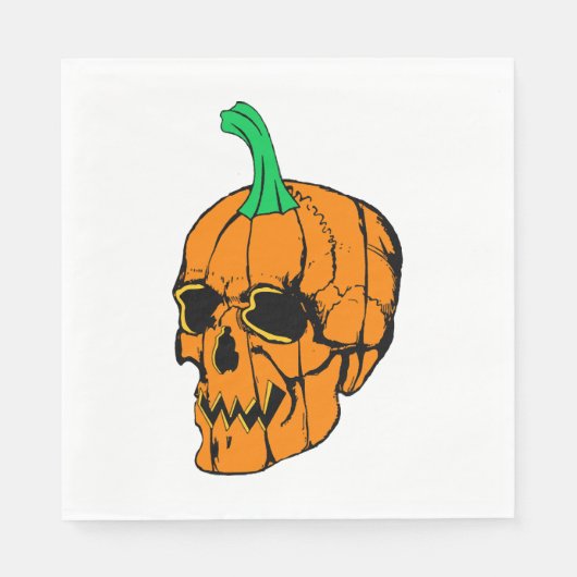 Halloween-Party Funny Halloween Pumpkin Serviette (Vorderseite)