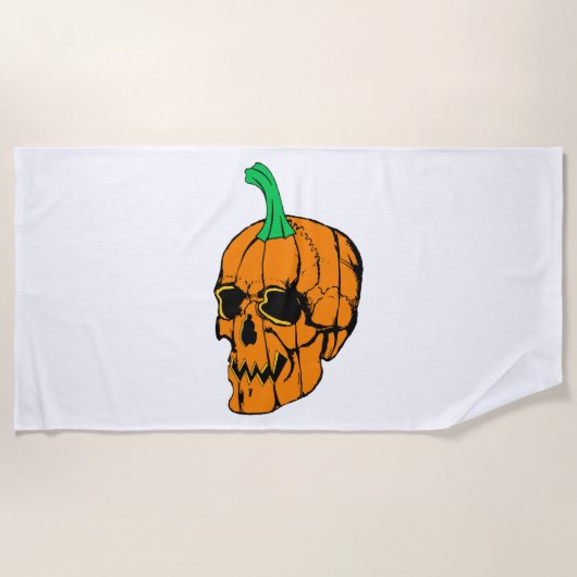 Halloween-Party Funny Halloween Pumpkin Strandtuch (Vorderseite)