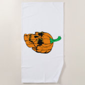 Halloween-Party Funny Halloween Pumpkin Strandtuch (Vorderseite)