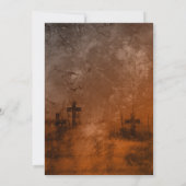 Halloween-Party für Beängstigenden und  Friedhof Einladung (Rückseite)