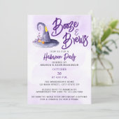 Halloween-Party für Budgethilfen und Brews Einladung (Stehend Vorderseite)