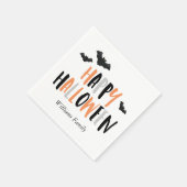 Halloween-Party für coole Fledermäuse Serviette (Ecke)