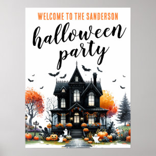 Halloween-Party für Erwachsene im Spuk Haus Poster