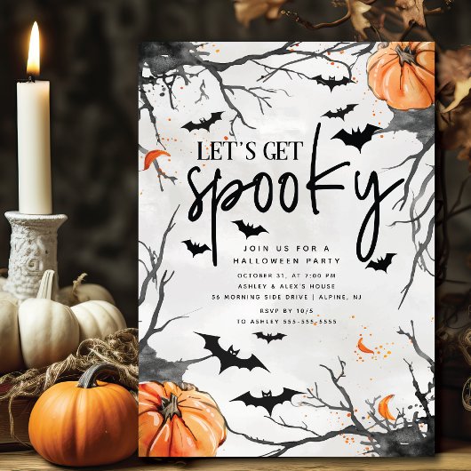 Halloween-Party für fürchterliche Festlichkeiten Einladung