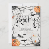 Halloween-Party für fürchterliche Festlichkeiten Einladung (Vorderseite)