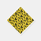 Halloween-Party für Gelb und Schwarze Fledermäuse Serviette (Ecke)