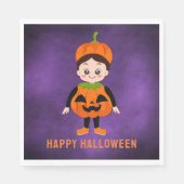 Halloween-Party für Kids Pumpkin Paper Serviette (Vorderseite)