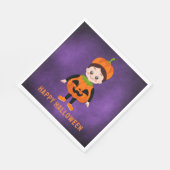 Halloween-Party für Kids Pumpkin Paper Serviette (Ecke)