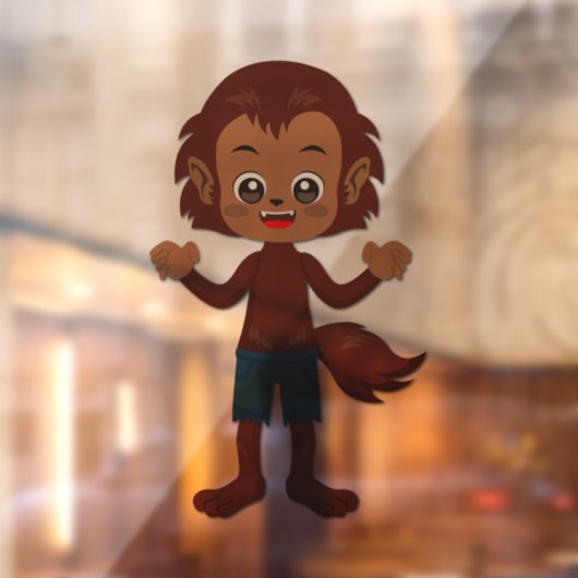 Halloween-Party für Kids Werewolf Fensteraufkleber (Blatt 2)